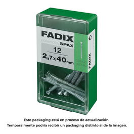 Fadix 10920402 Clavo Estriado Acero 2,7x40mm Caja 12 Unidades