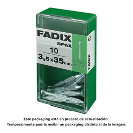 Fadix 10920587 Caja 10 Unidades Clavo CP Estriado Acero 3,5x35mm