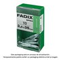 Fadix 10920587 Caja 10 Unidades Clavo CP Estriado Acero 3,5x35mm
