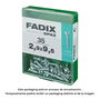Fadix 10921096 Tornillo Rosca Chapa Cr Cinc Redonda 2,9x9,5mm Caja 35 Unidades