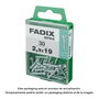 Fadix 10921157 Tornillo Rosca Chapa Cr Cinc 2,9x19mm Caja 30 Unidades