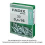 Fadix 10921218 Tornillo rosca chapa CR cinc 3,5x16mm Acero 20 unid.