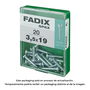 Fadix Tornillo rosca chapa cr cinc 3,5x19mm Caja m 20 unid. Acero con recubrimiento cincado 10921232