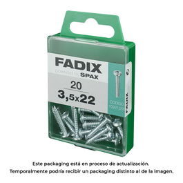 Fadix 10921256 Tornillo Rosca Chapa Cr Cinc Redonda 3,5x22mm Caja 20 Unidades