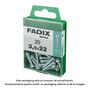 Fadix 10921256 Tornillo Rosca Chapa Cr Cinc Redonda 3,5x22mm Caja 20 Unidades