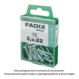 Fadix 10921379 Tornillo Rosca Chapa Cr Cinc 3,9x22mm Caja 15 Unidades