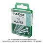 Fadix 10921577 Tornillo Rosca Chapa Cr Cinc 4,8x32mm Caja 10 Unidades