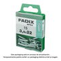 Fadix 10921935 Tornillo Rosca Chapa CP Cinc 3,9x22mm Caja 15 Unidades