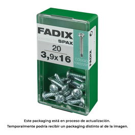 Fadix 10922291 Tornillo rosca chapa autotaladrante 3,9x16mm Caja 20 Unid.