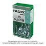 Fadix 10922413 Tornillo Rosca Chapa Cr Autot. 4,2x19mm Caja 15 Unid. Acero Din 7504n