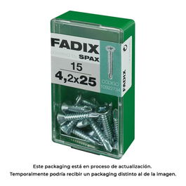 Fadix Tornillo Rosca Chapa Autotaladrante Cincado 4,2x25mm Caja 15 Unidades DIN 7504P Referencia 10922734