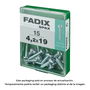 Fadix 10921454 Tornillo Rosca Chapa Cr Cinc 4,2x19mm Caja 15 Unidades