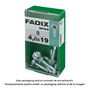 Fadix 10910014 Tornillo Rosca Chapa Hexagonal Autotaladrante 4,8x19mm Caja 8 Unidades