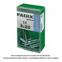 Fadix 10915699 Tornillo métrica M 3 x 20 mm cabeza plana acero caja 14 unidades Din 965