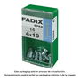 Fadix 10915750 Tornillo Métrico Cabeza Plana M 4 x 10 mm Acero Caja 14 Unidades