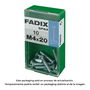 Fadix Tornillo Métrica Cabeza Plana M 4x20mm Acero Caja 10 Unidades Ref. 10915774