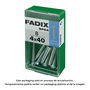 Fadix 10915842 Caja s 8 unid. Tornillo métrica M 4 x 40mm cabeza plana Din 965 Acero