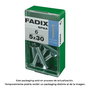 Fadix 10915958 Tornillo Métrica M 5x30mm Cabeza Plana Acero Caja 6 Unidades