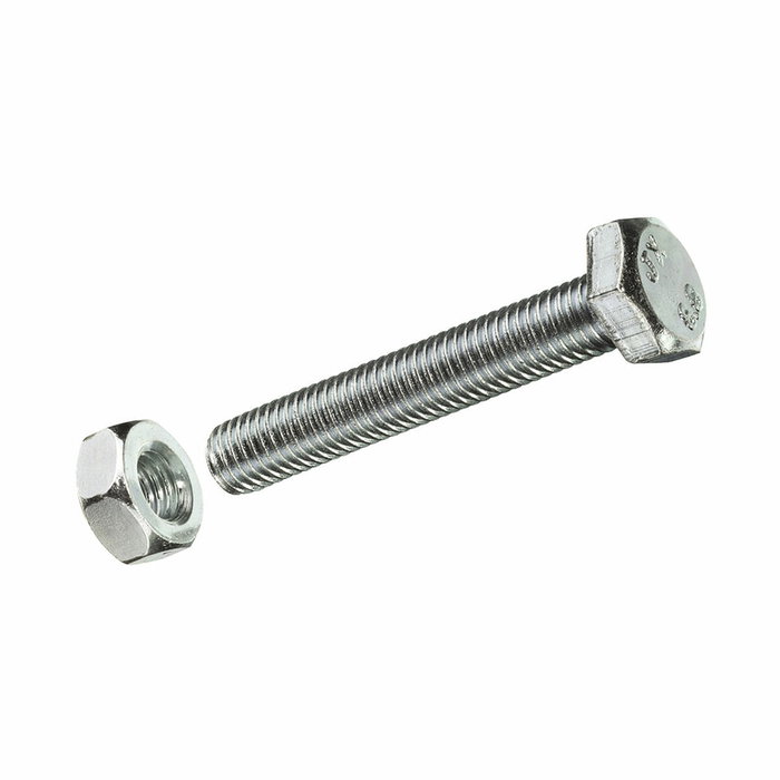 Fadix Tornillo Métrico M 6x16mm con Cabeza Hexagonal, Tuerca y Arandela (50 unidades) inevitable