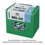 Fadix 10912292 Caja con 25 Tornillos Métricos de Cabeza Hexagonal con Tuerca, Acero Cincado M6 x 30mm