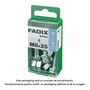 Fadix 10912452 Tornillo Métrica Cabeza Hexagonal con Tuerca Cincada M 8 x 25 mm Acero Caja 4 Unidades