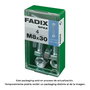 Fadix 10912483 Tornillo Métrica Cabeza Hexagonal con Tuerca Cincado Acero M8x30mm Caja 4 Unidades