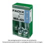 Fadix 10912520 Tornillo Métrica Cabeza Hexagonal con Tuerca Cincado Acero M8x40mm Caja 3 Unidades
