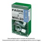 Fadix 10912643 Tornillo Métrica + Tuerca Hexagonal Acero Cincado M 10x20mm Caja 2 Unidades