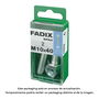 Fadix 10912711 Tornillo Métrica Cab. Hexagonal con Tuerca Cincado M 10x40mm Acero Caja 2 Unidades
