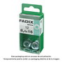 Fadix 10918959 Arandela Plana Cincada Acero 12 Unidades 8,4x16mm