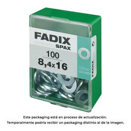 Fadix 10918966 Arandela Plana Acero Cincado 6,4 x 16 mm Caja 100 Unidades