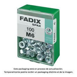 Fadix 10917327 Tuerca Cincada M 6 Caja 100 Unidades Din 934 Acero