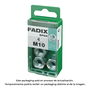 Fadix 10917419 Tuerca cincada M10, Caja 4 Unidades