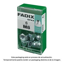 Fadix 10918249 Tuerca Ciega Cinc M 8 - Caja 6 Unidades