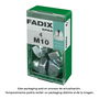 Fadix 10918287 Tuerca ciega cinc M10, Acero Cincado, Caja 4 Unidades