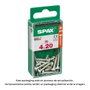 Spax Tornillo Madera 4,0x20mm Caja 16 Unidades Cabeza Redonda Wirox 4201010400201