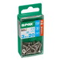 Spax Tornillo para madera cabeza plana inox A2 3,5x20mm (25 unidades) extra_attributes.Medida: 3,5 x 20 mm, extra_attributes.Unidades: 25 unid.