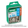 Spax 4197000500602 Tornillo para Madera Cabeza Plana Inox A2 5,0x60mm Caja 25 Unidades