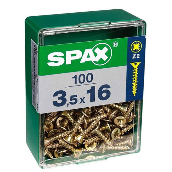 Spax Tornillo para Madera Yellox Cabeza Plana 2,0x10mm (150 unidades) SKU 4081020200102 Spax Tornillo para Madera Yellox Cabeza Plana 2,0x10mm (150 unidades) SKU 4081020200102
