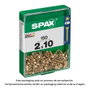Spax Tornillo Madera Cabeza Plana Yellox 4081020200102 Caja 150 Unidades 2,0 x 10 mm Acero