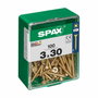 Spax Tornillo para madera cabeza plana Yellox 3,0x30mm (100 unidades) inevitablemente