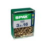 Spax Tornillo para Madera Cabeza Plana Yellox 3,5x20mm (100 unidades)