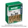 Spax Tornillo Madera Cabeza Plana Yellox 3,5x40mm Caja 50 Unidades Referencia 4081020350402
