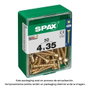 Spax Tornillo Madera Cabeza Plana Yellox 4,0x35mm 50 Unidades 4081020400352
