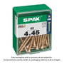 Spax Tornillo Madera Cabeza Plana Yellox Acero 40 Unid. 4.0x45mm 4081020400452