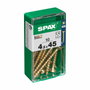 Spax Tornillo para madera 4,5x45 mm cabeza plana Yellox caja de 10 unidades