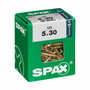 Spax Tornillo para Madera Yellox 5,0x30mm Caja 125 unid. Cabeza Plana-Rosca Completa