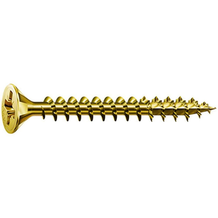 Spax Tornillo para Madera 5,0x50mm Cabeza Plana Yellox Caja 25 uds. (4081020500502)大変