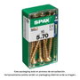 Spax 4081020500701 Tornillo Madera Cabeza Plana Yellox Acero 5,0x70mm Caja 10 Unid.