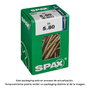 Spax 4081020500807 Tornillo Madera Cabeza Plana Yellox 5,0x80mm Caja 50 Unidades
